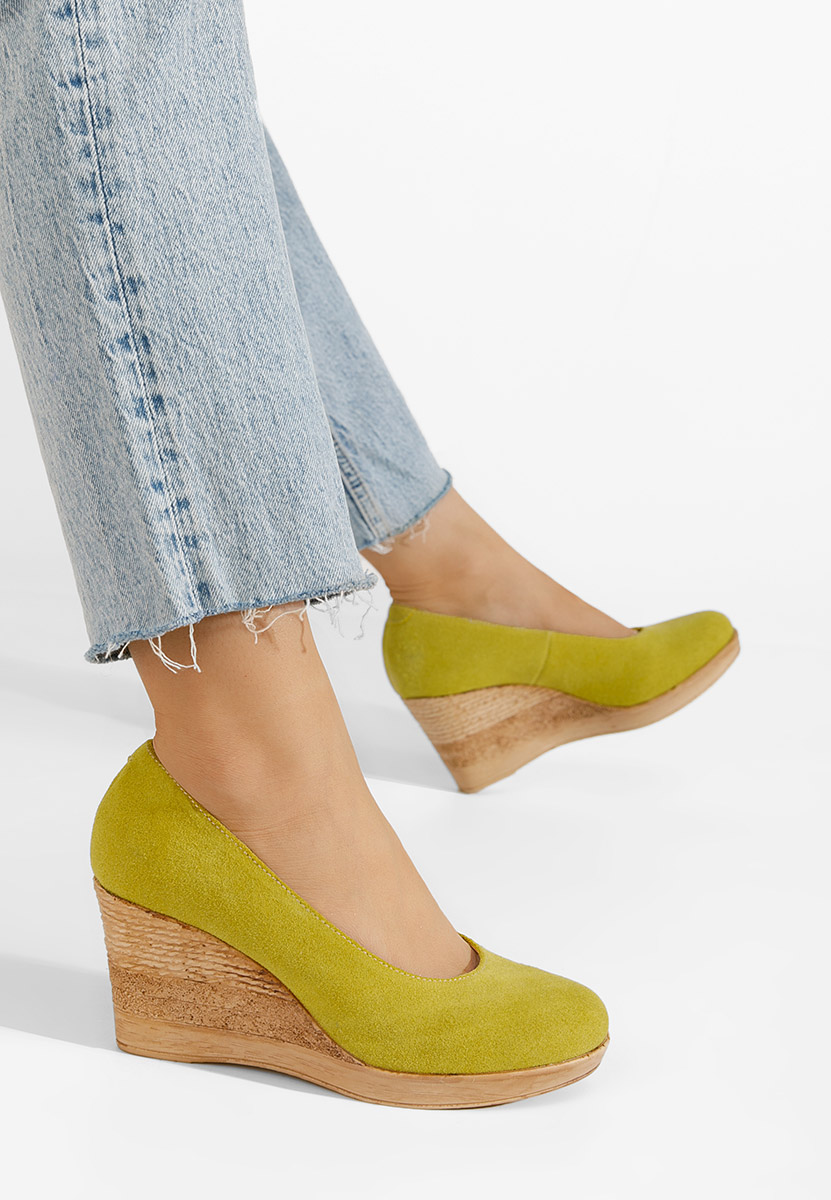 Žlté lodičky na platforme Zola V3