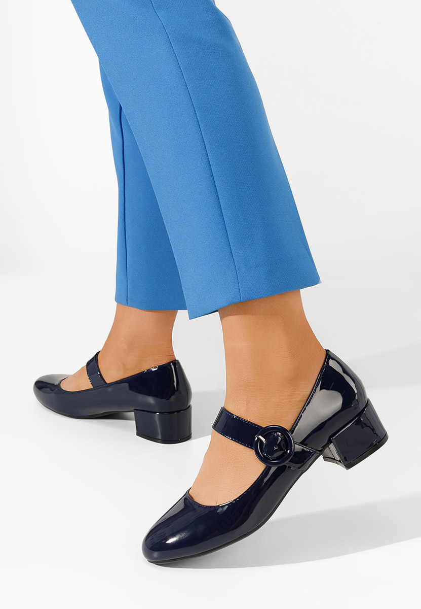 Tmavomdoré lodičky na nízkom opätku Adevana