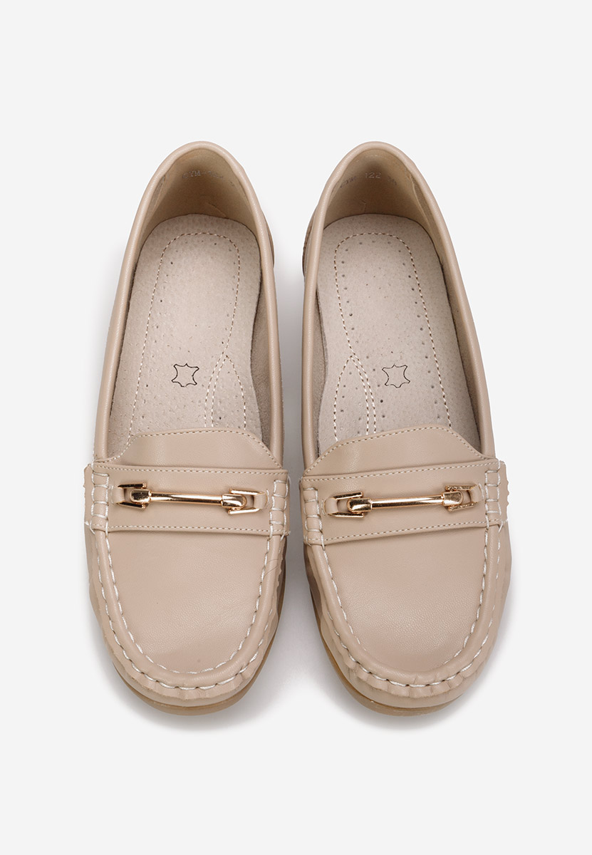 Béžové mokasíny dámske Norasea