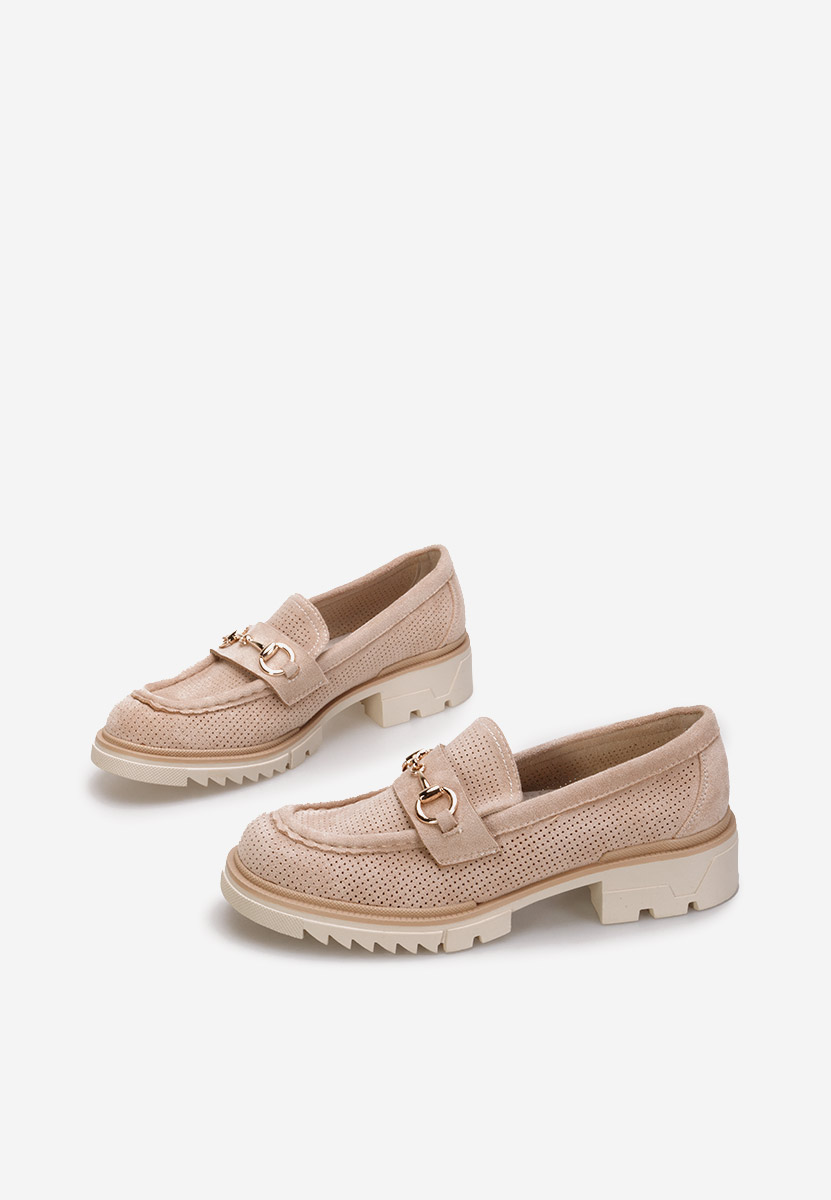 Khaki mokasíny dámske Sortela