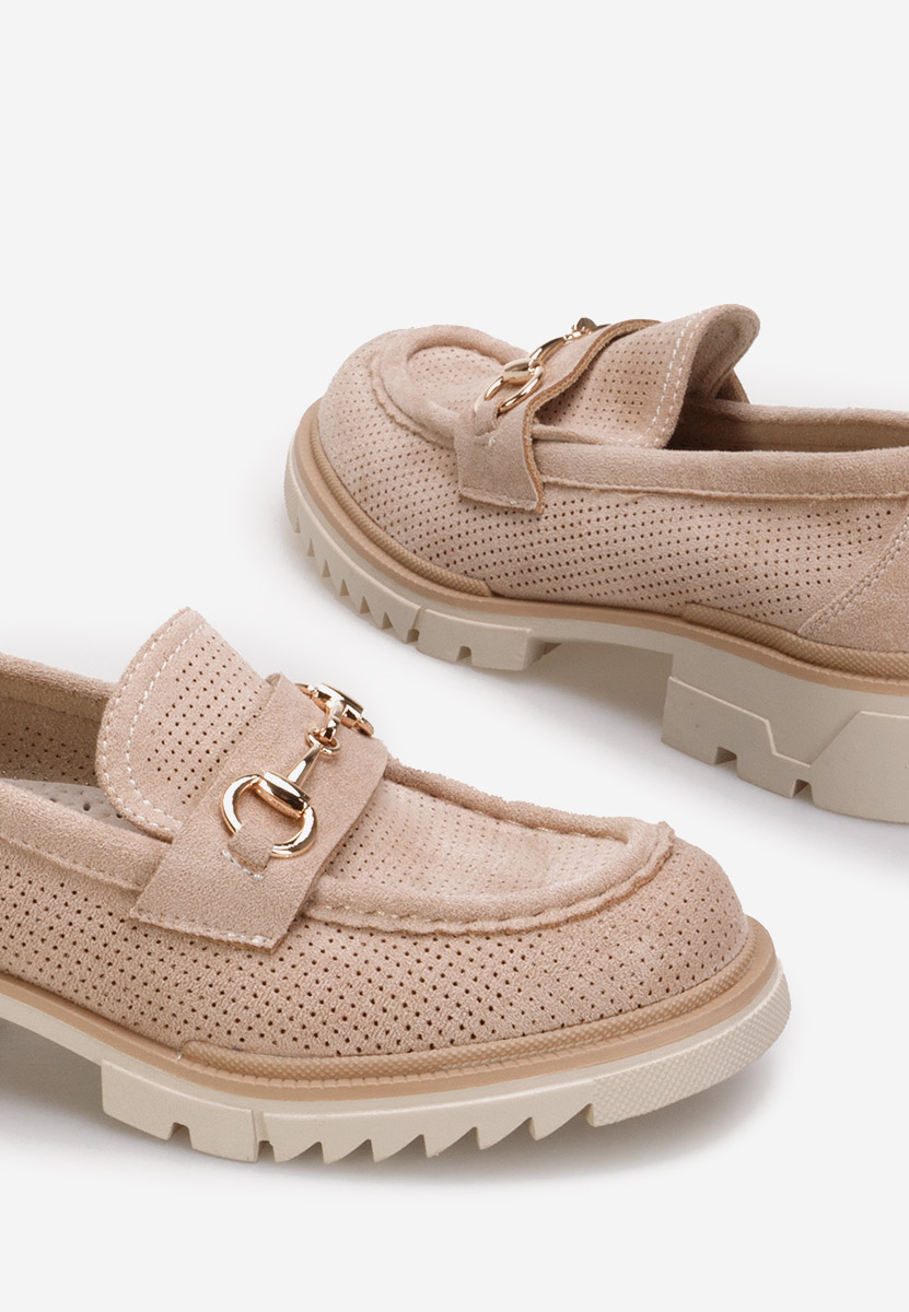 Khaki mokasíny dámske Sortela