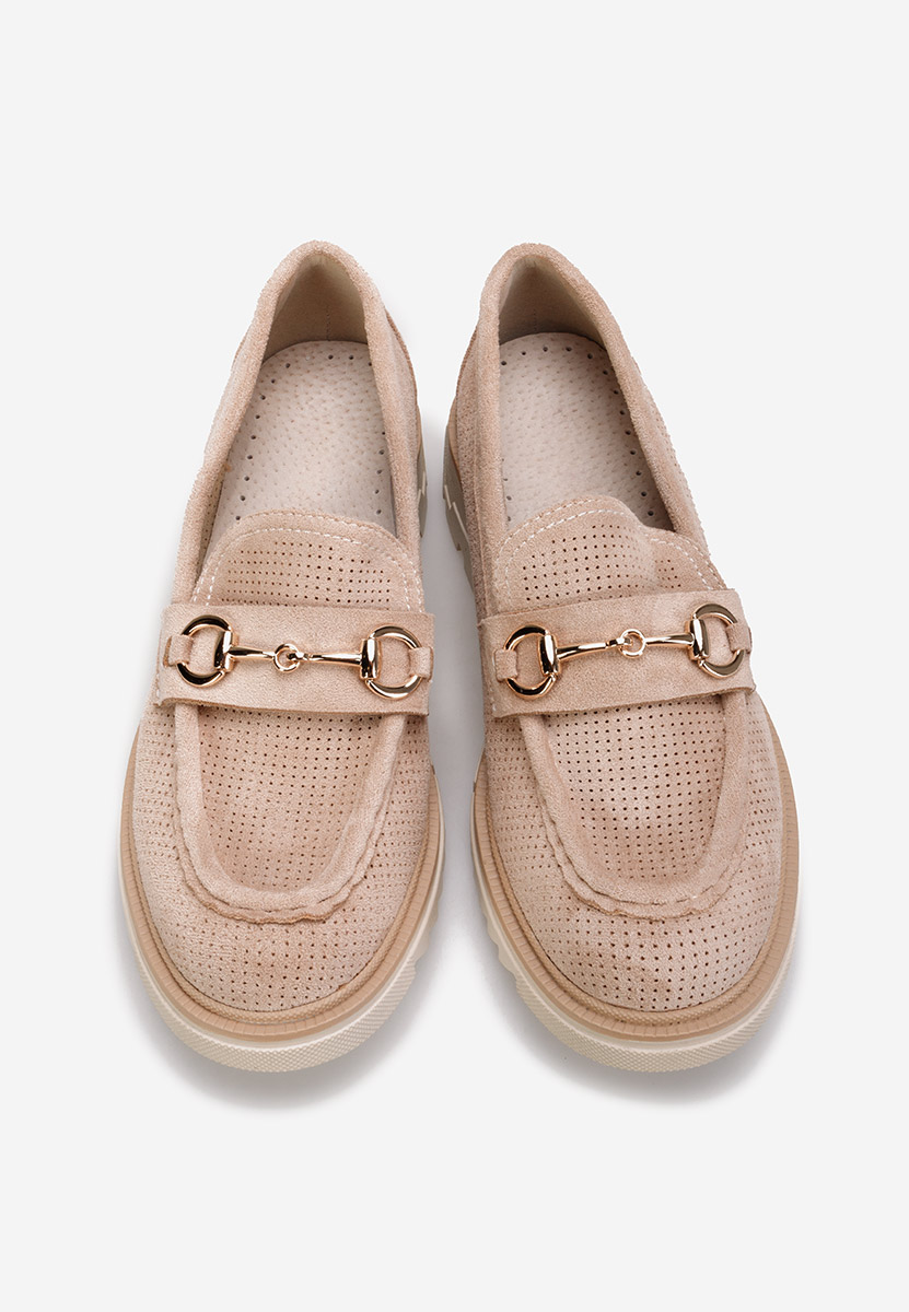 Khaki mokasíny dámske Sortela