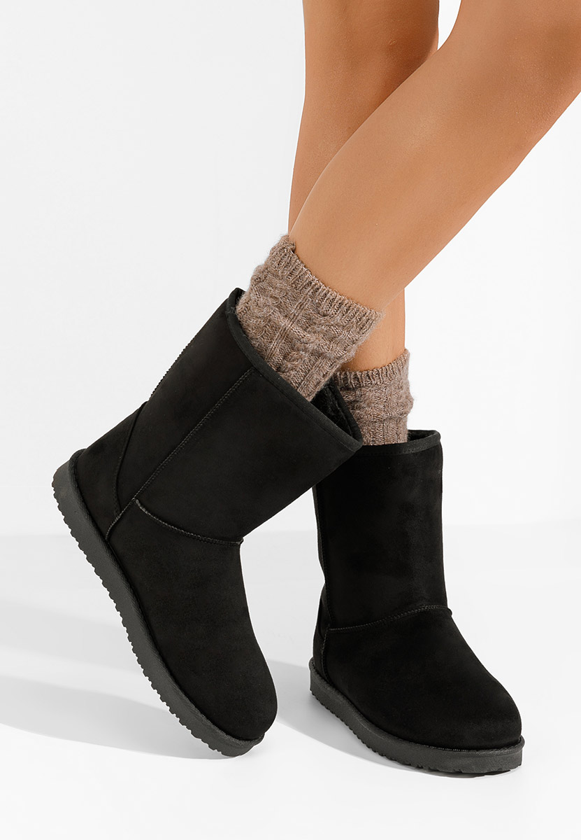 Čierne členkové dámske snehule Ozira