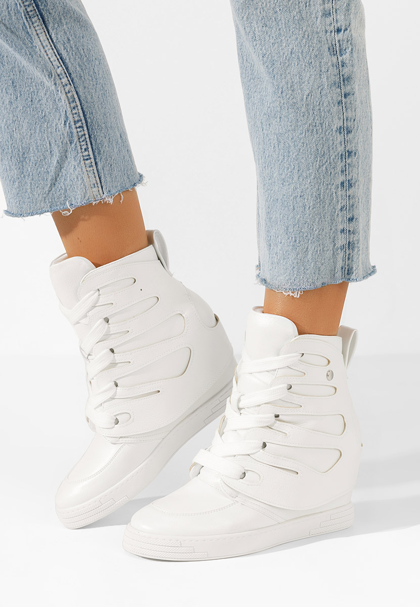 Biele dámské botasky Kaia