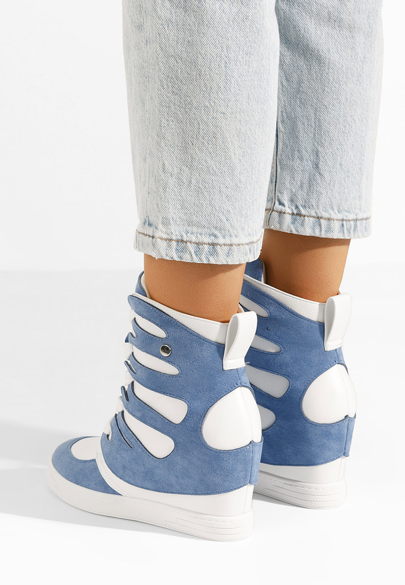 Modré dámske tenisky na platforme Kaia