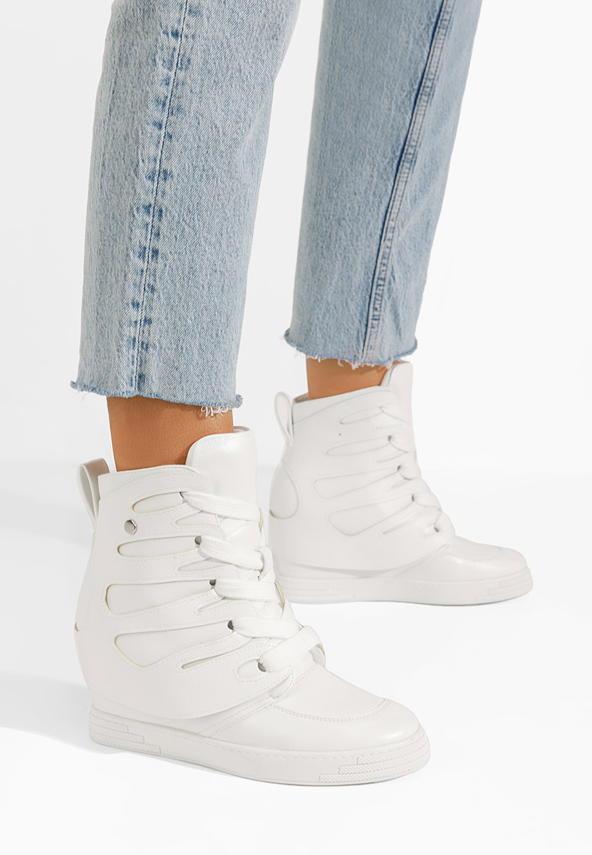 Biele dámské botasky Kaia