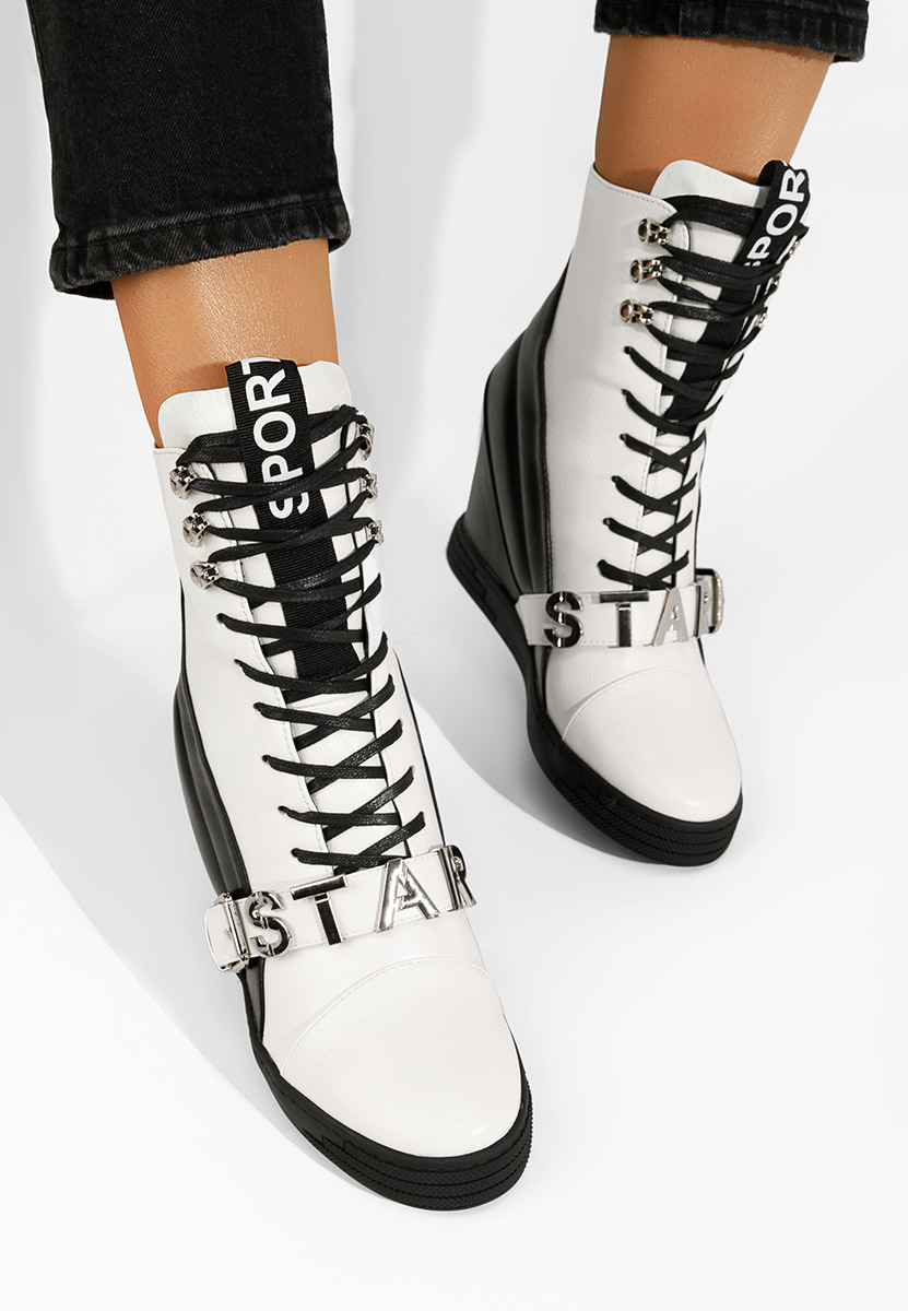 Biele dámske tenisky na platforme Candy Biele dámske tenisky na platforme Candy