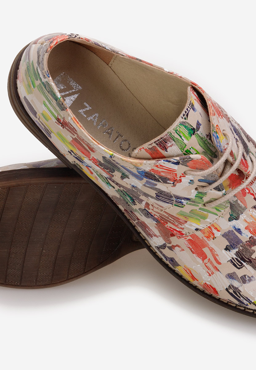 Farebné kožené derby dámske Otivera V9