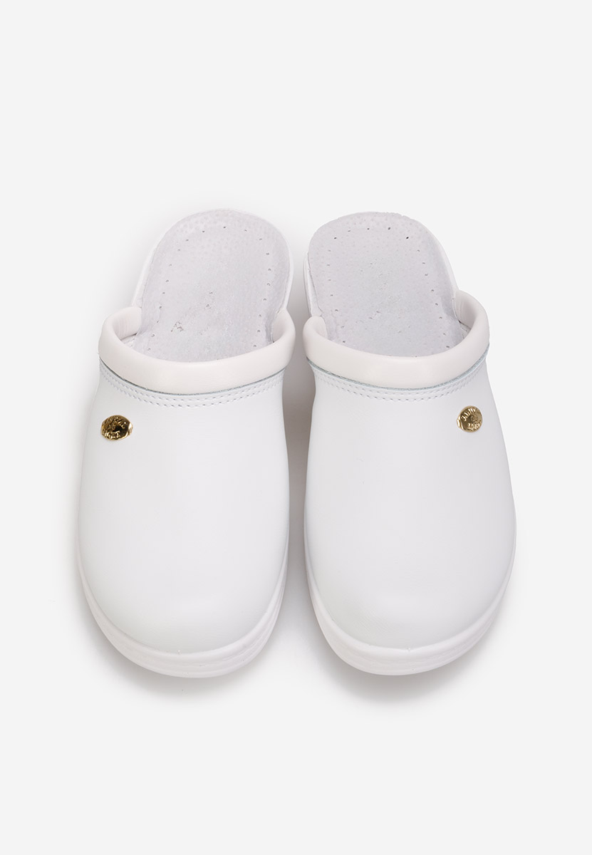 Biele šľapky dámske Mecosta V2