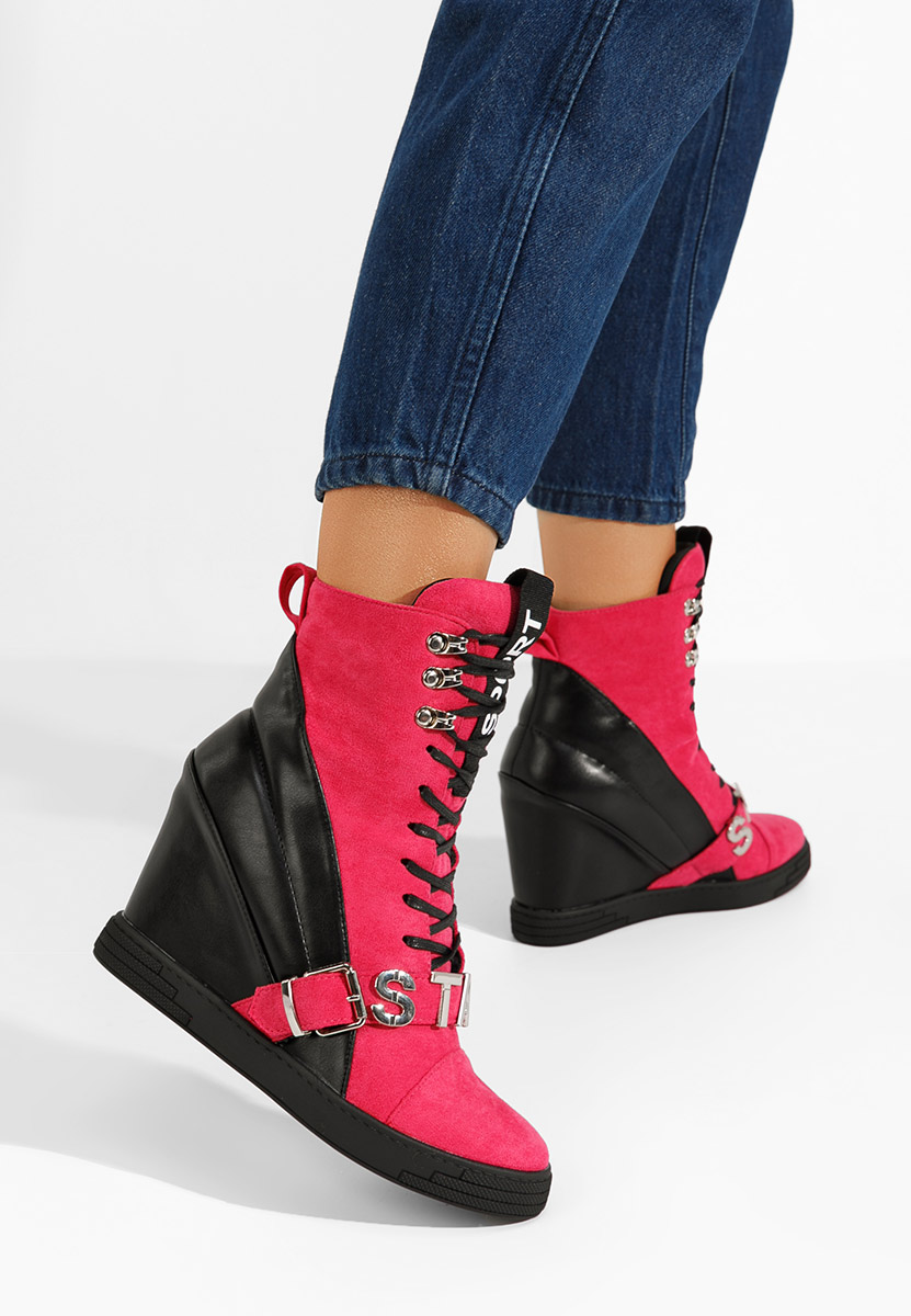 Fuchsiové dámske tenisky na platforme Candy V2 Fuchsiové dámske tenisky na platforme Candy V2