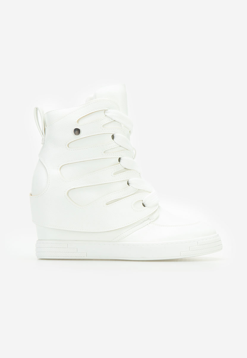 Biele dámské botasky Kaia