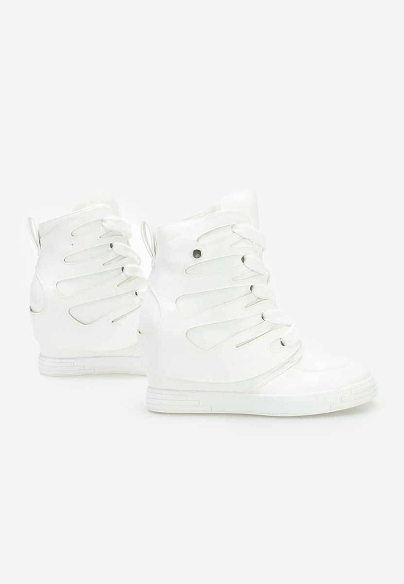 Biele dámské botasky Kaia