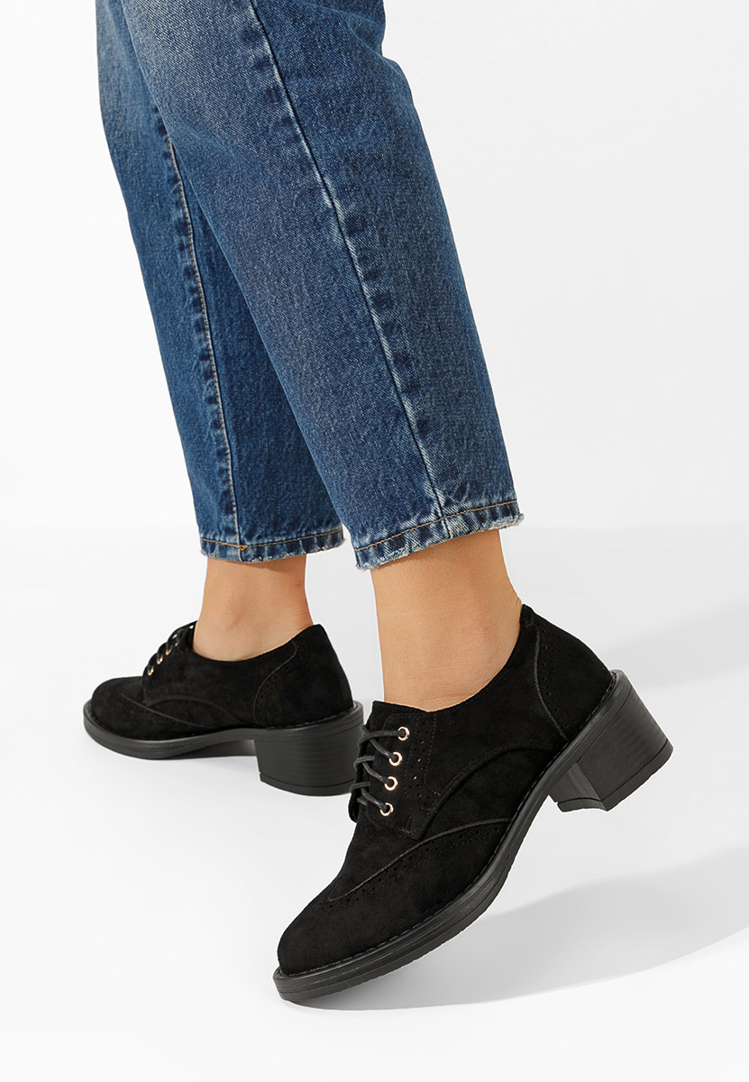 Čierne dámske poltopánky Slick