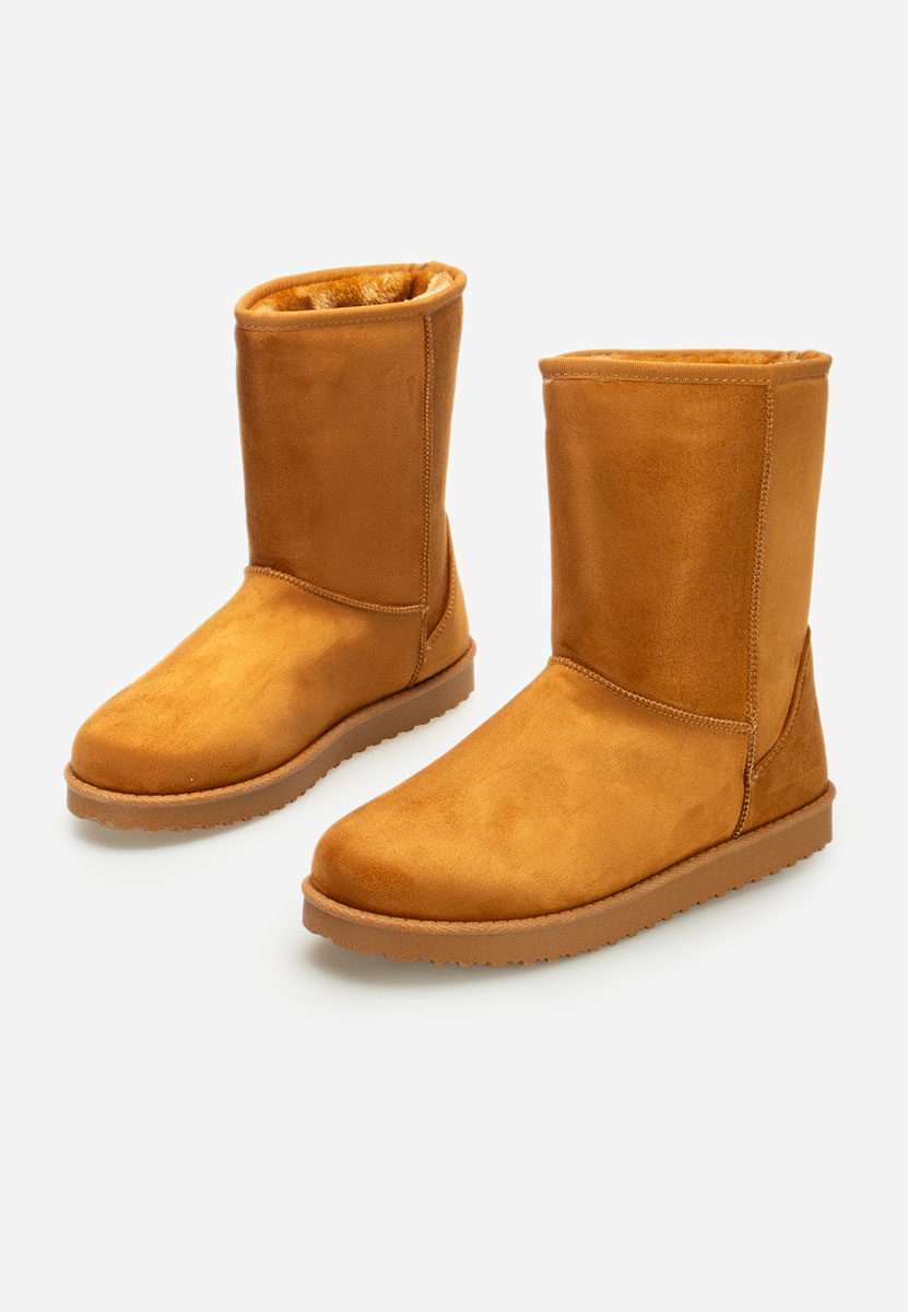 Camelové členkové dámske snehule Ozira