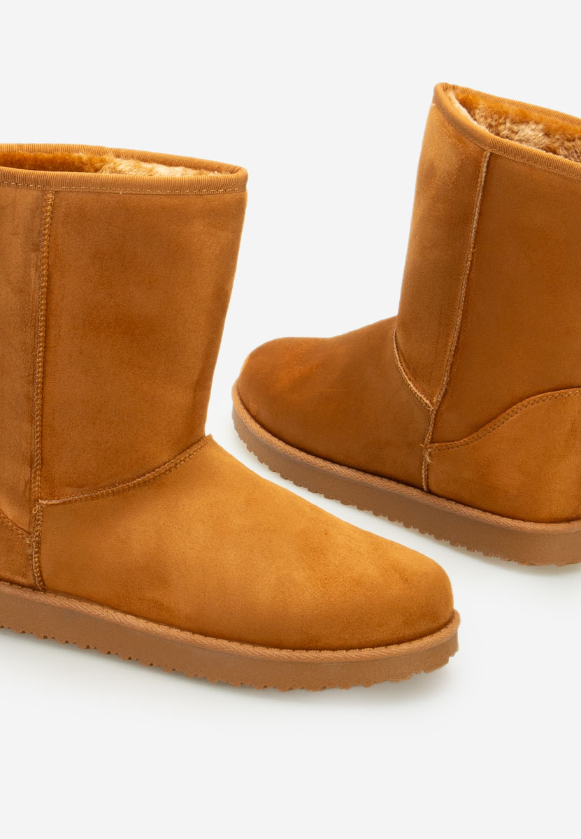 Camelové členkové dámske snehule Ozira