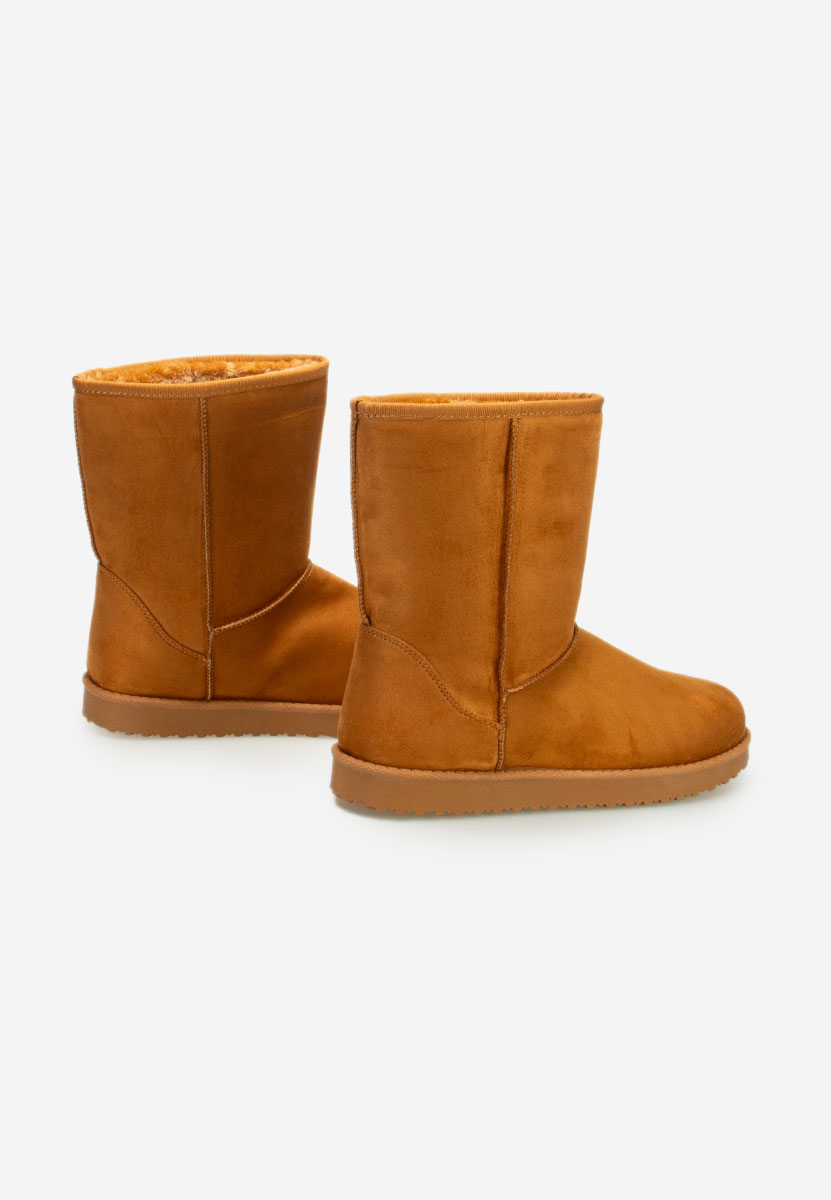 Camelové členkové dámske snehule Ozira