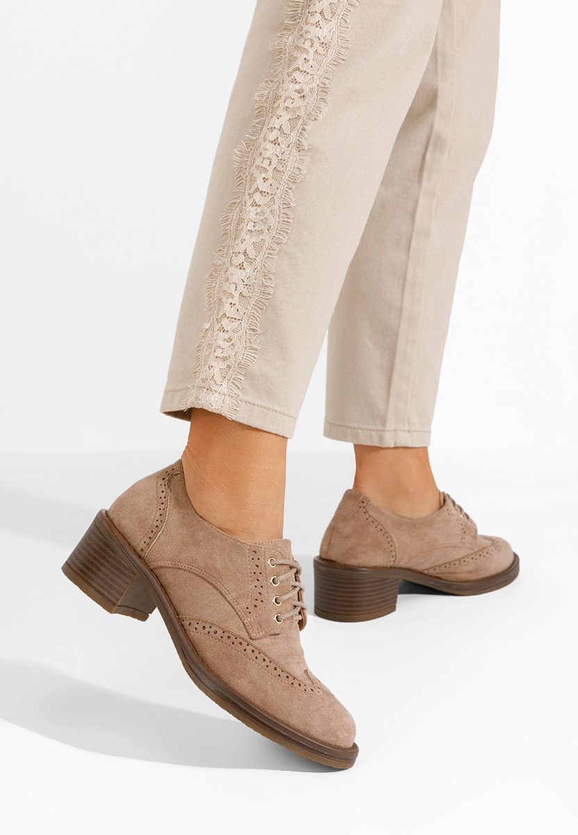 Khaki dámske poltopánky Slick