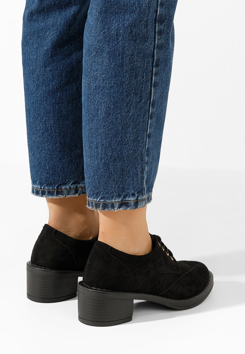 Čierne dámske poltopánky Slick