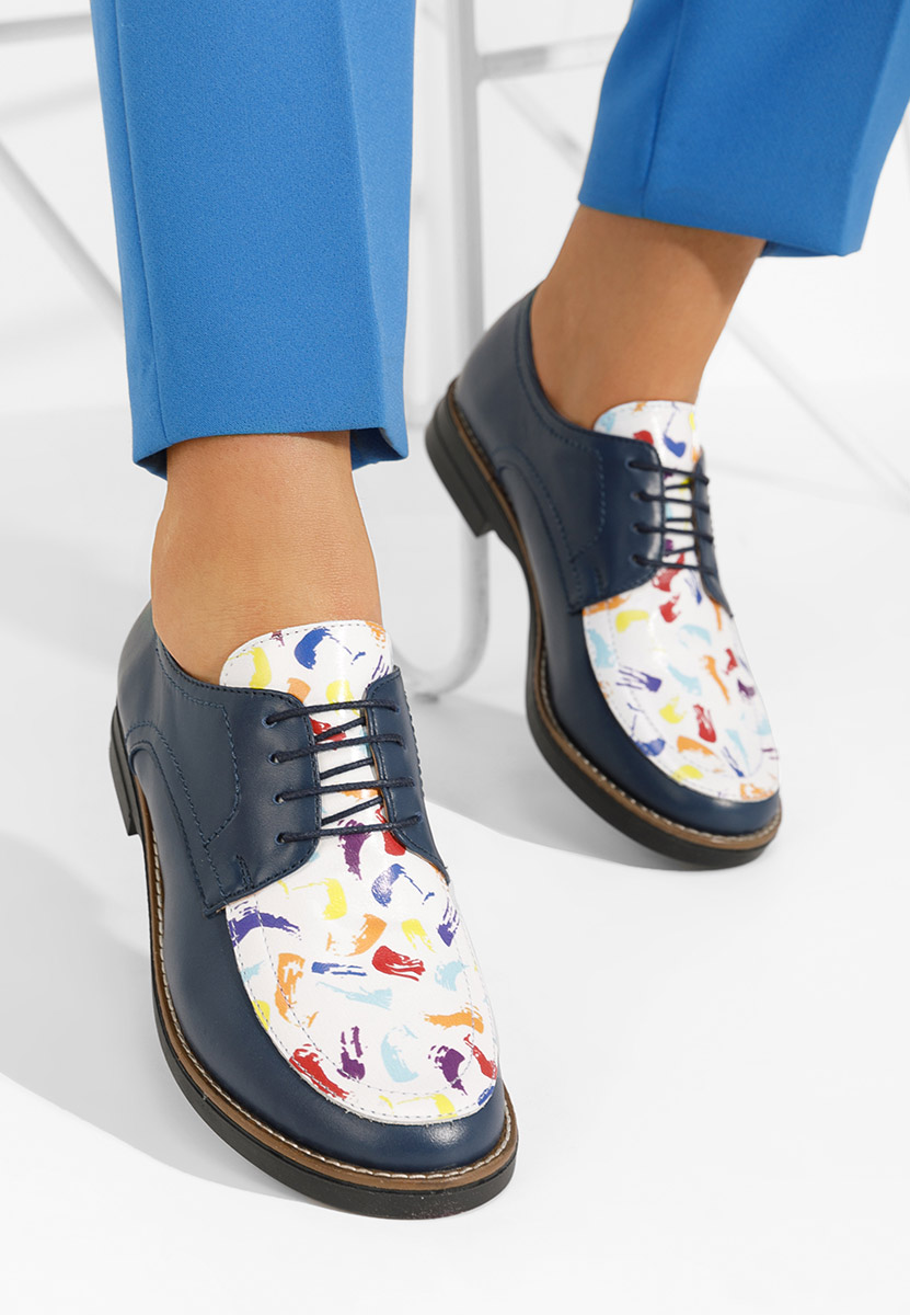 Tmavomdoré kožené derby dámske Radiant V6