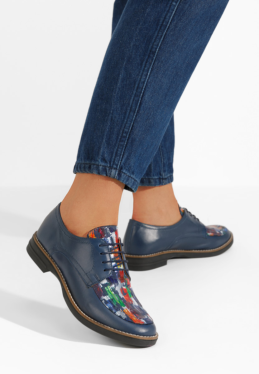 Tmavomdoré kožené derby dámske Radiant V5