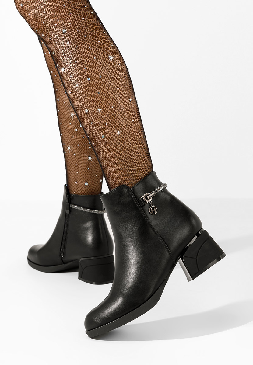 Čierne elegantné kotničky Lumisphera