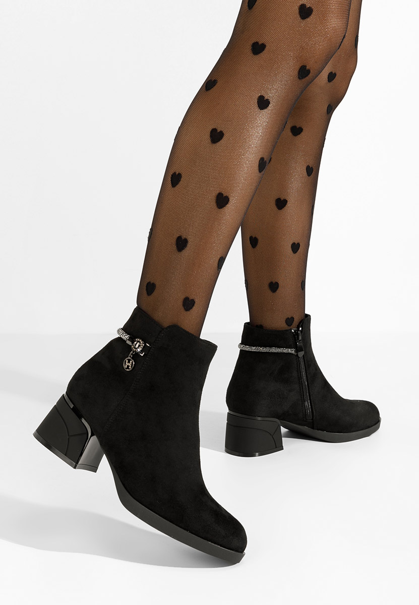 Čierne elegantné kotničky Lumisphera V2