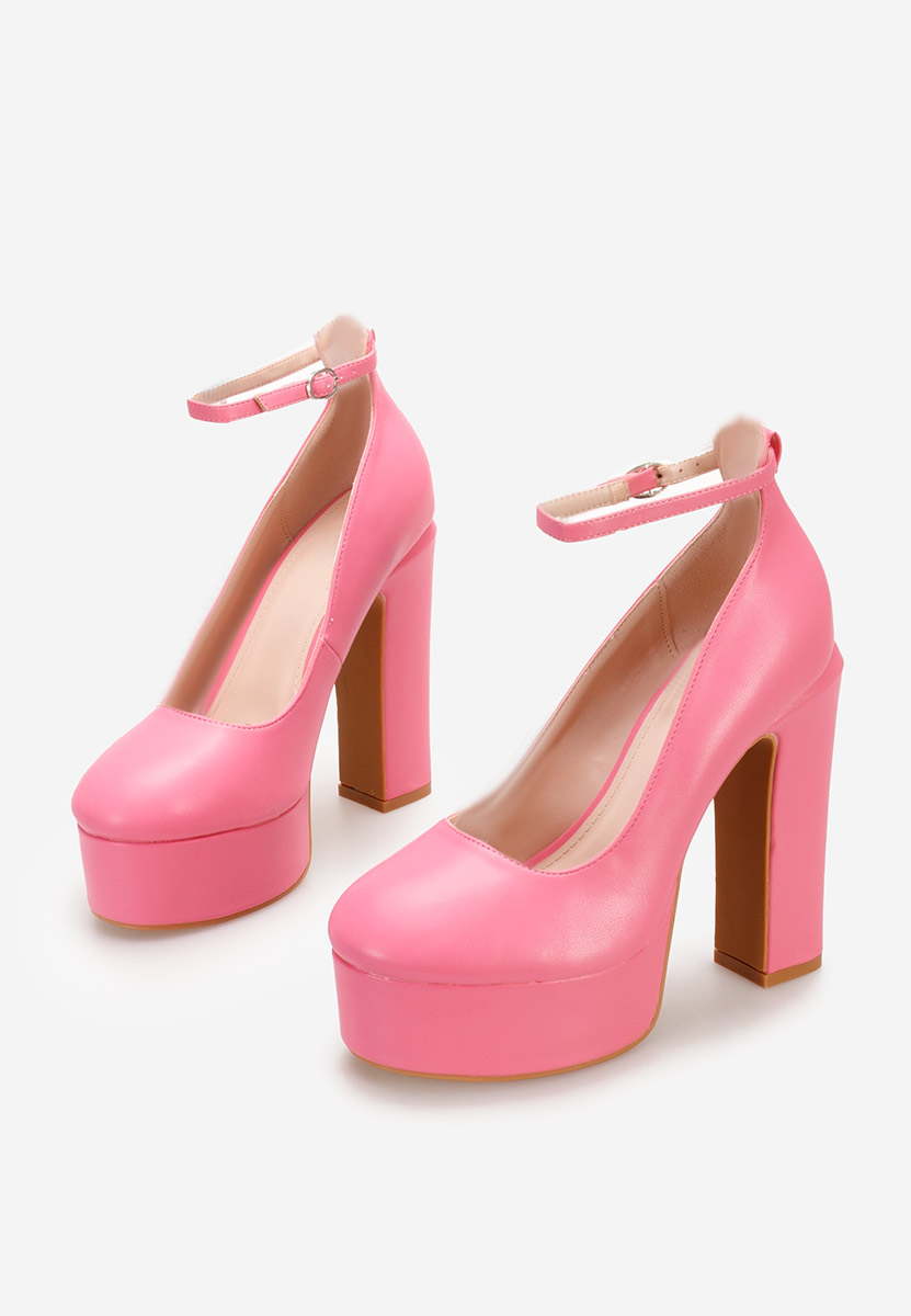 Ružové lodičky na platforme Matea