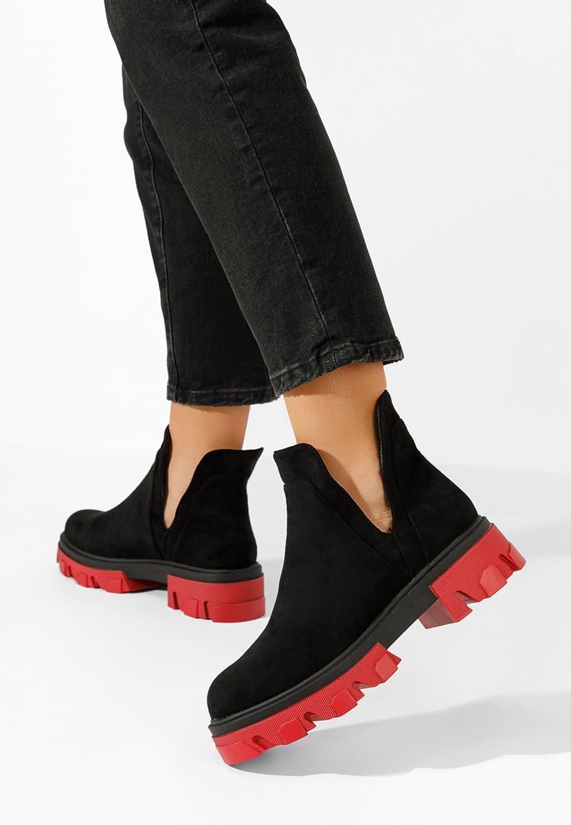 Čierne členkové čižmy Lebrisa V3