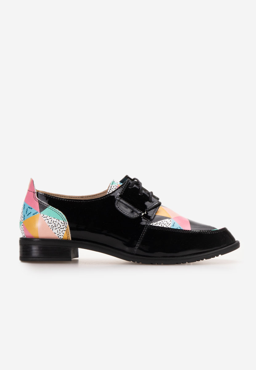Farebné kožené derby dámske Vogue V5