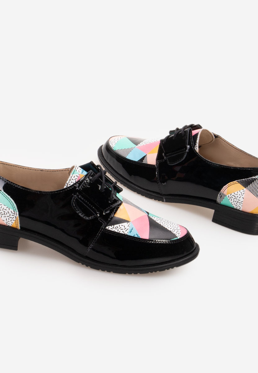 Farebné kožené derby dámske Vogue V5