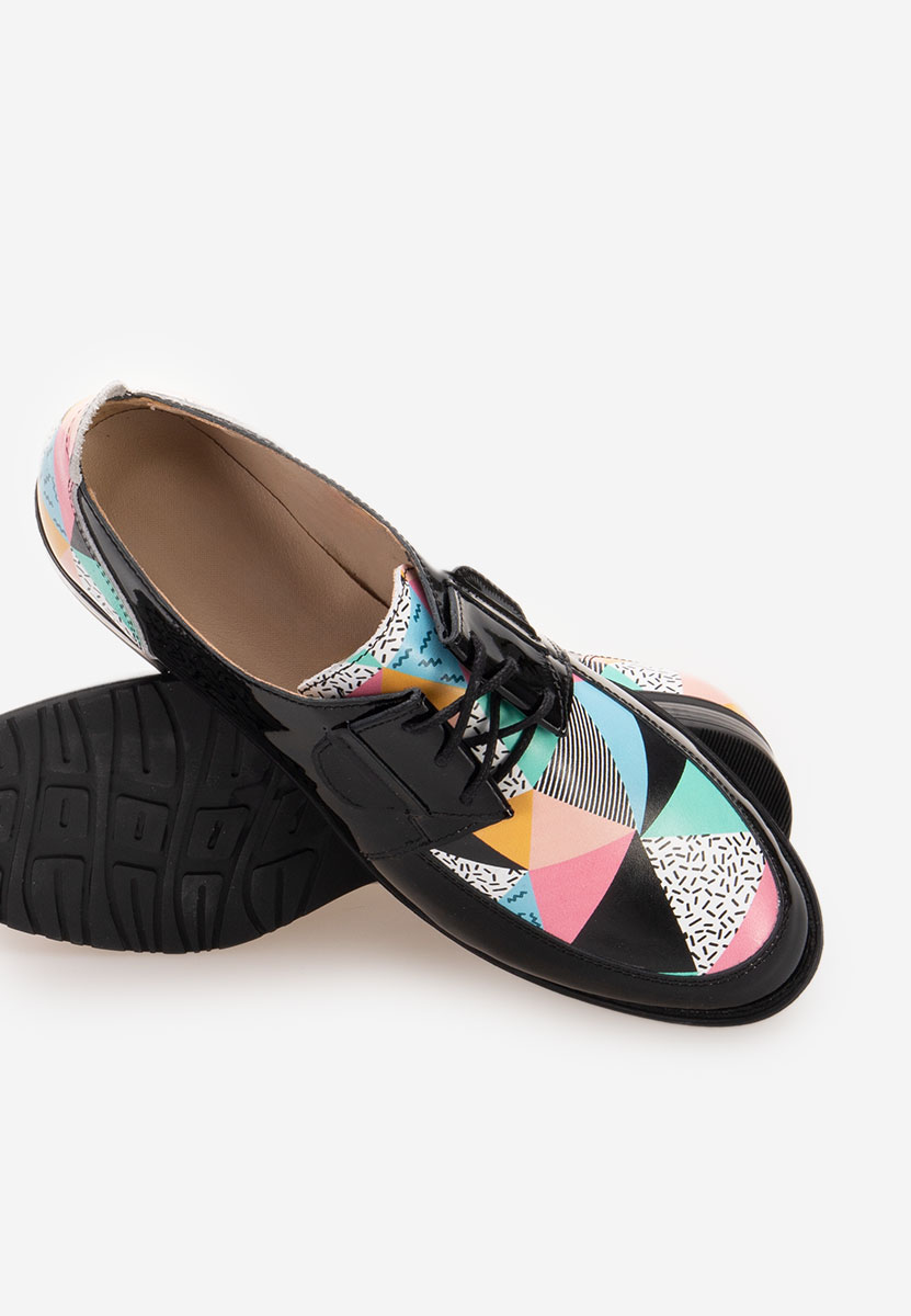 Farebné kožené derby dámske Vogue V5