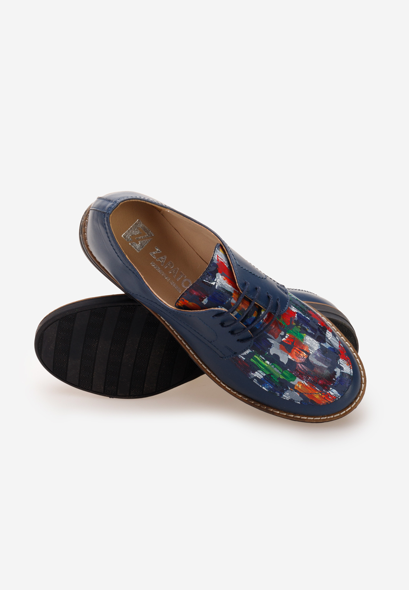 Tmavomdoré kožené derby dámske Radiant V5