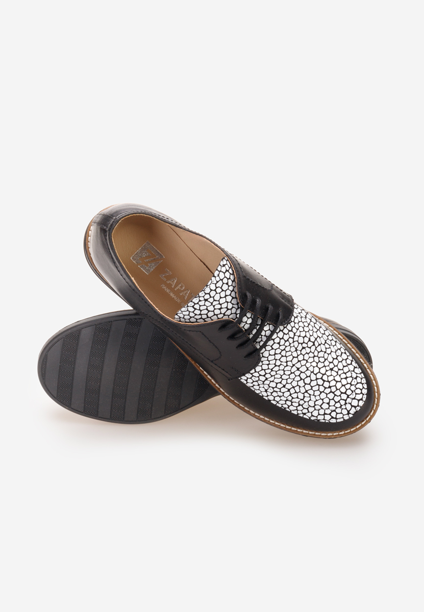 Čierne kožené derby dámske Radiant V5