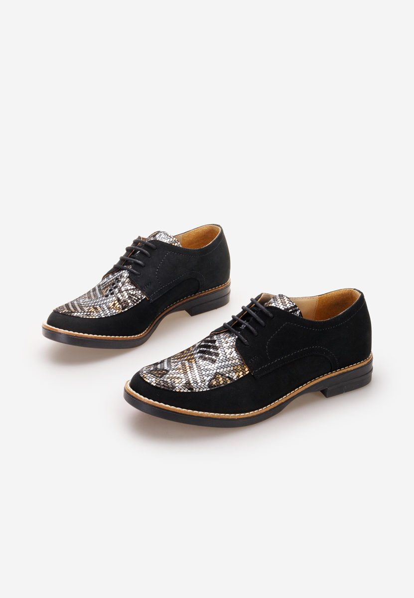 Čierne kožené derby dámske Radiant V2