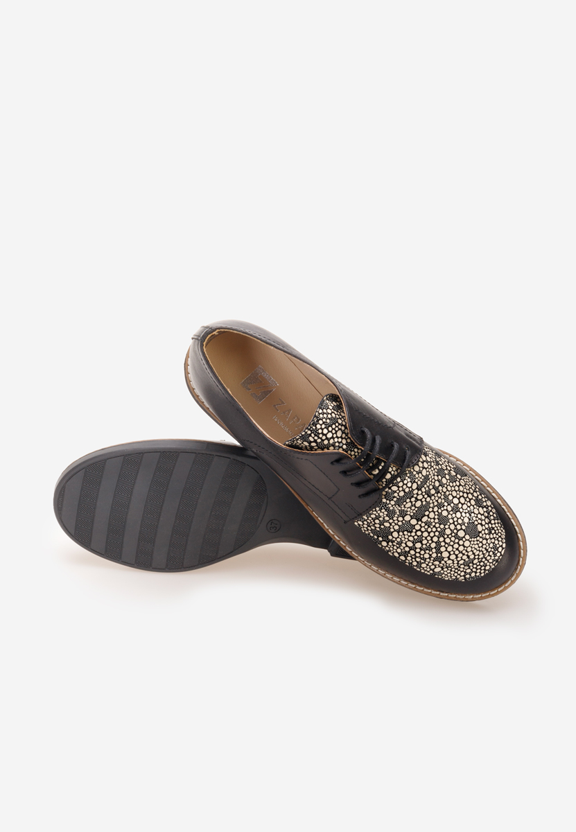 Čierne kožené derby dámske Radiant V4