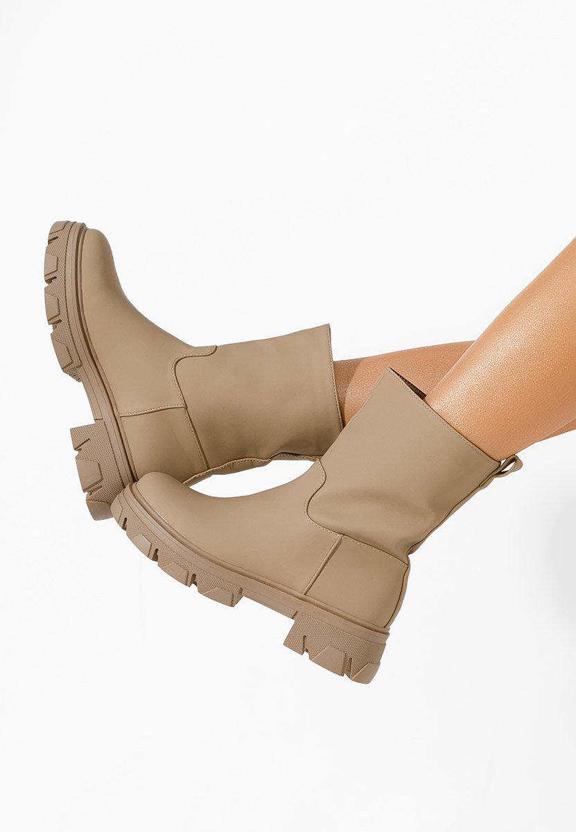 E-shop Khaki členkové čižmy Aniya V2