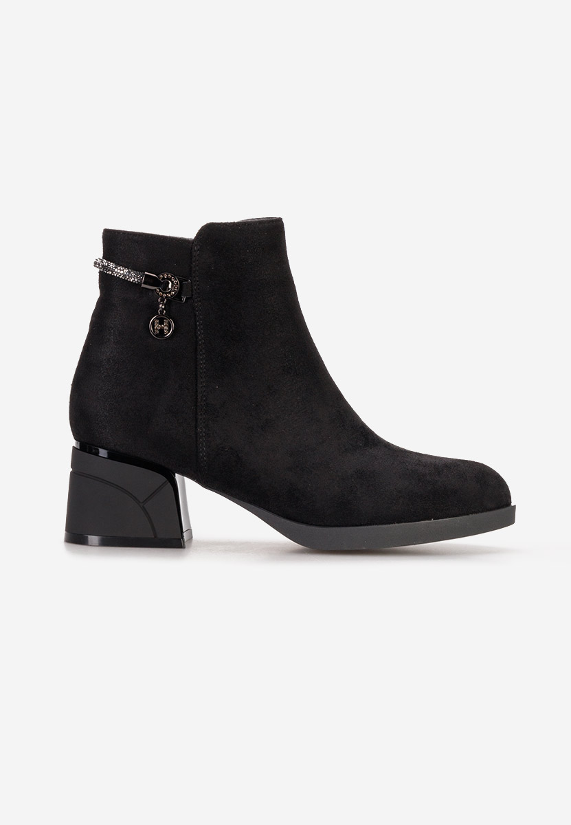 Čierne elegantné kotničky Lumisphera V2