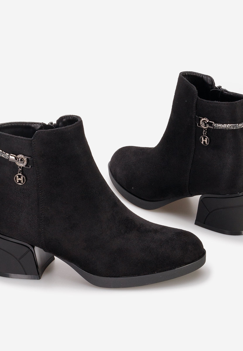 Čierne elegantné kotničky Lumisphera V2