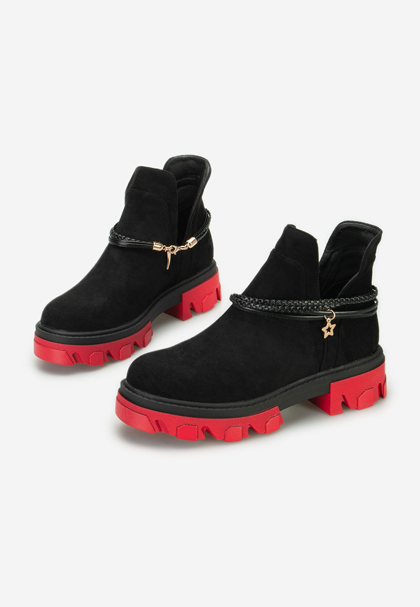 Čierne členkové čižmy Lebrisa V3