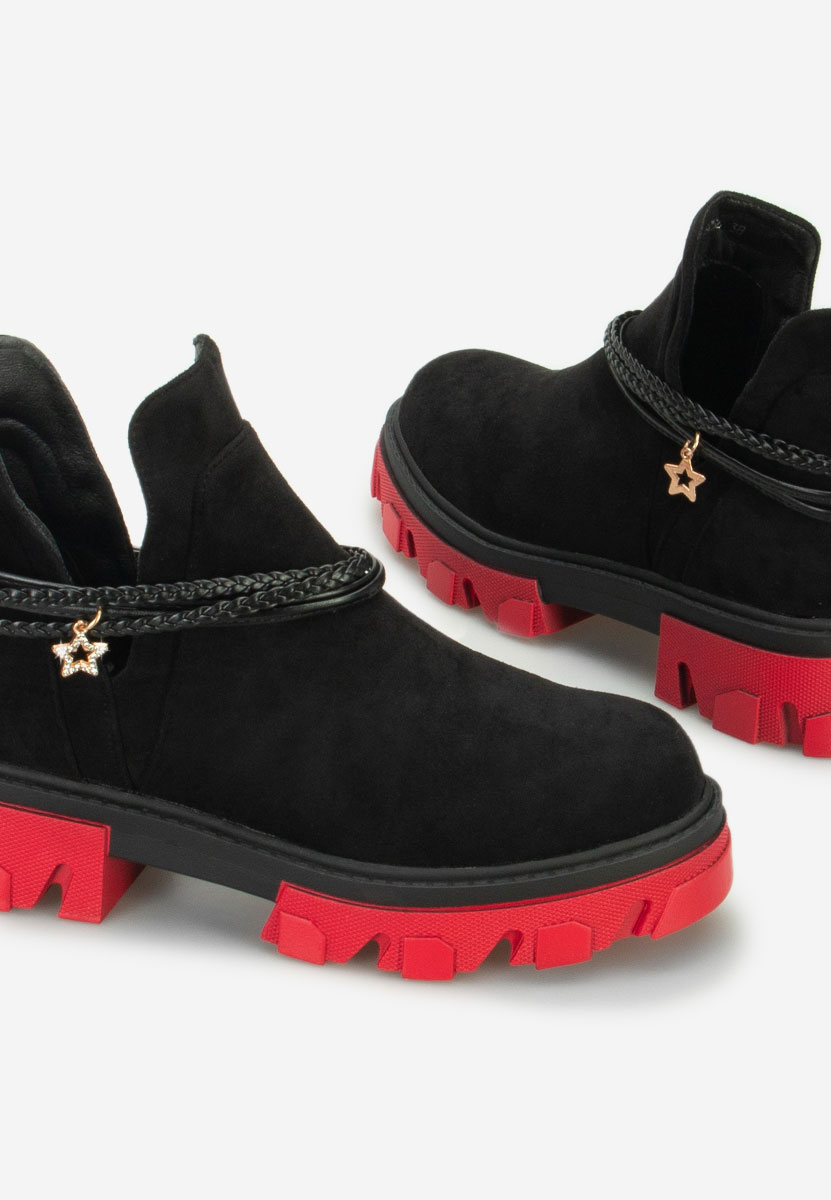 Čierne členkové čižmy Lebrisa V3