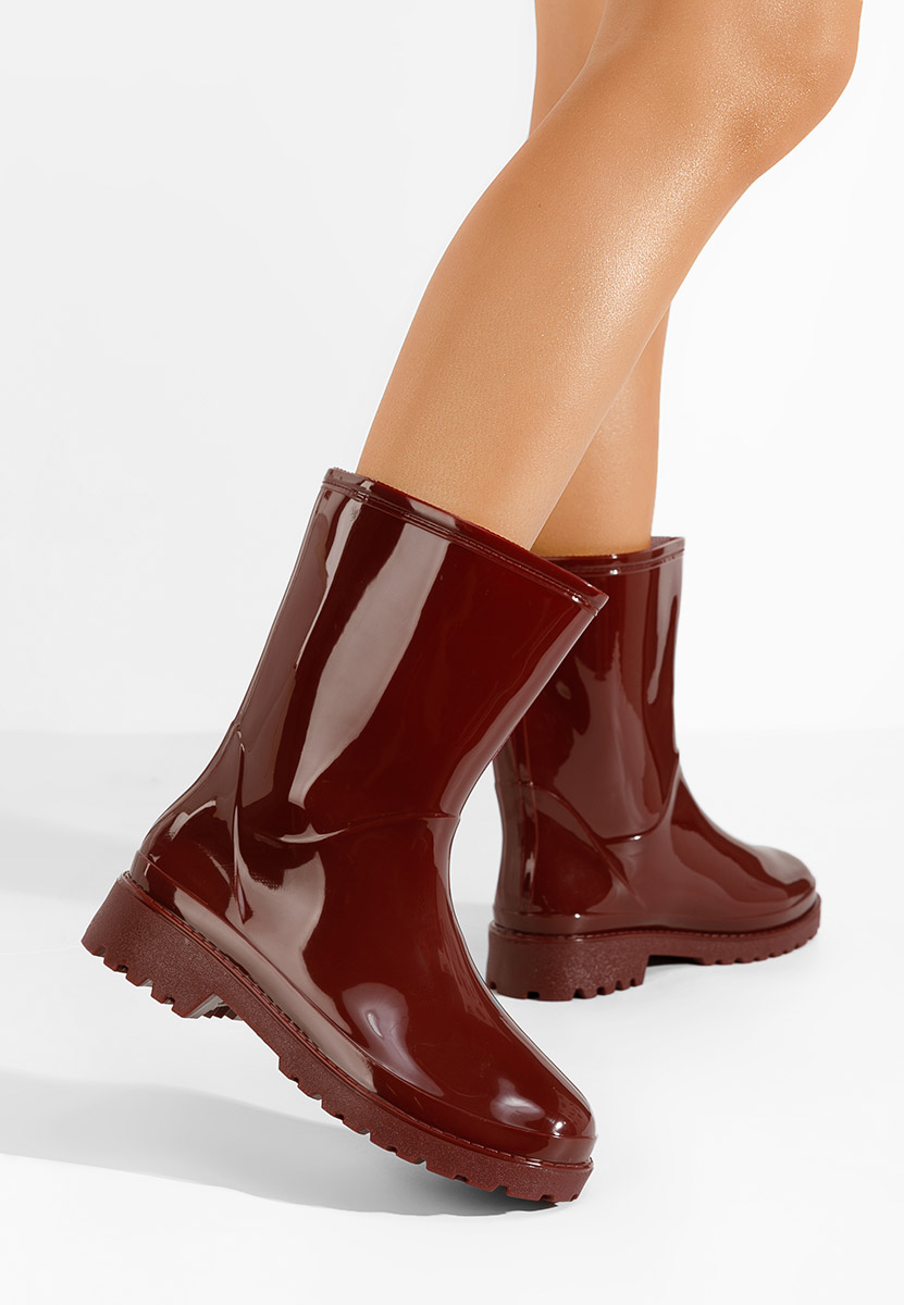 Bordové dámske gumáky Jalena