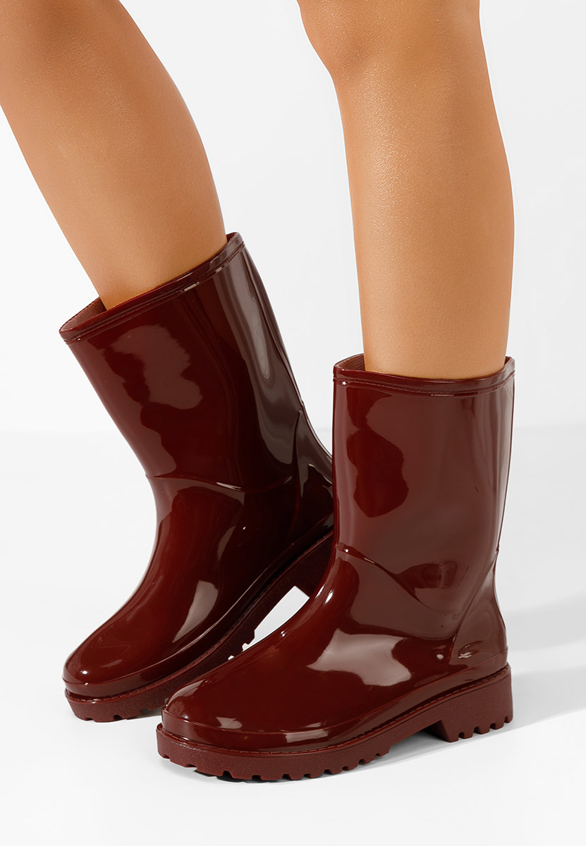 Bordové dámske gumáky Jalena