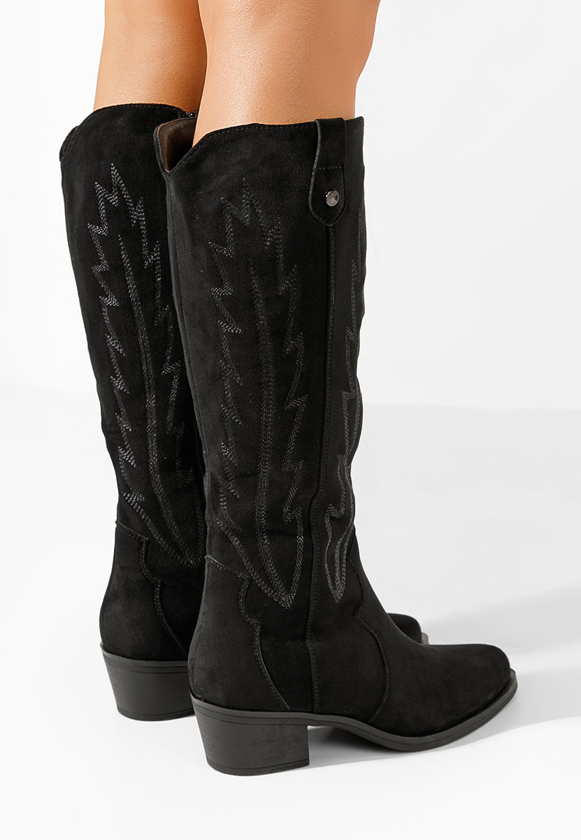 Čierne kovbojské čižmy Wisteria
