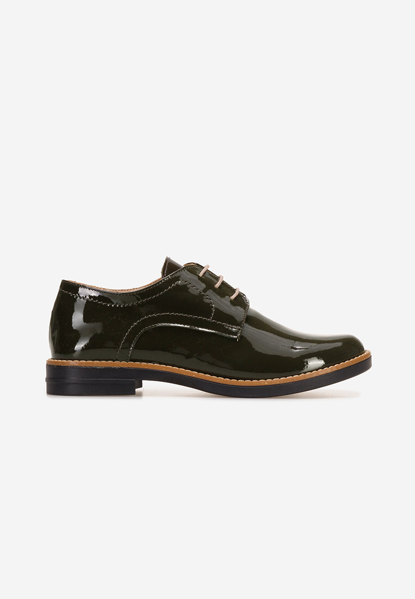 Khaki kožené derby dámske Otivera V3