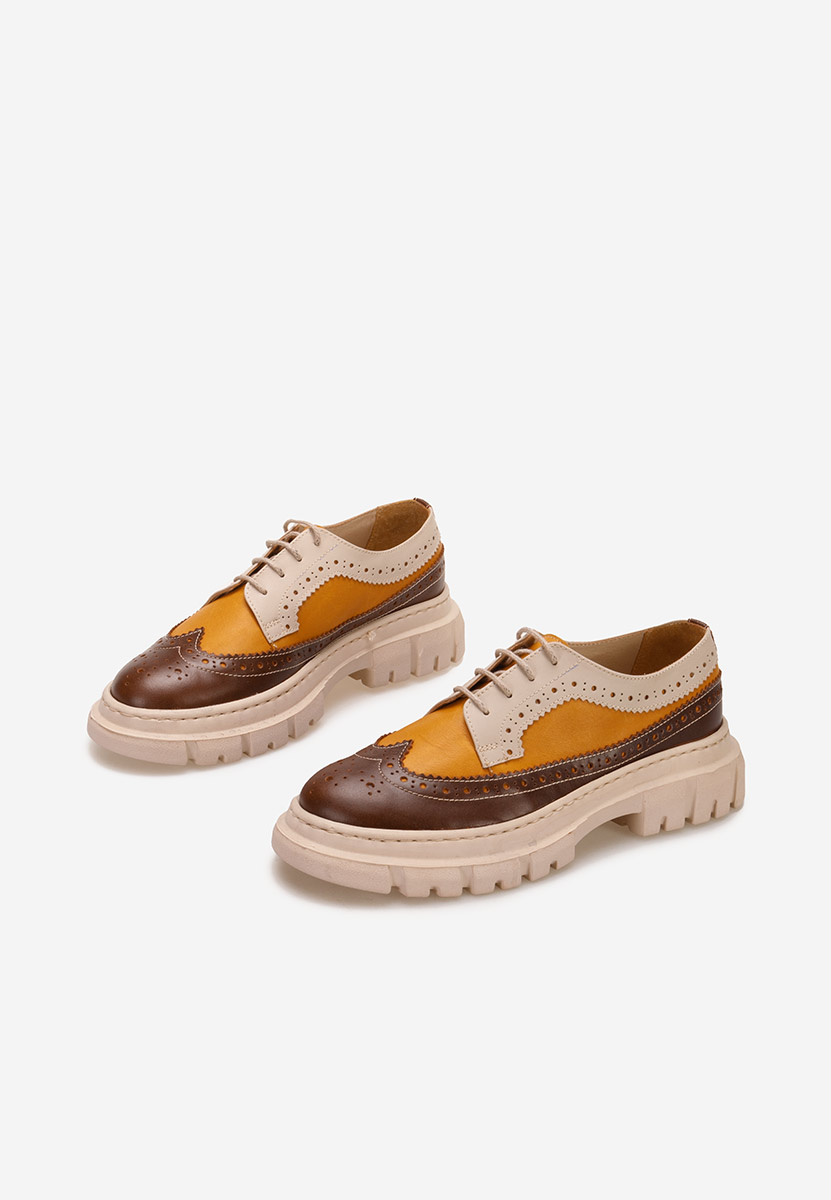Farebné poltopánky brogue dámske Henise V3