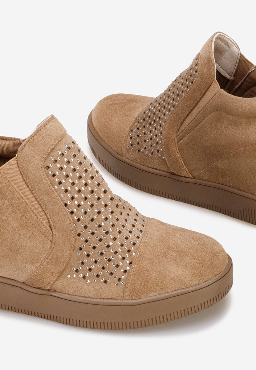 Béžové dámske tenisky na platforme Inga