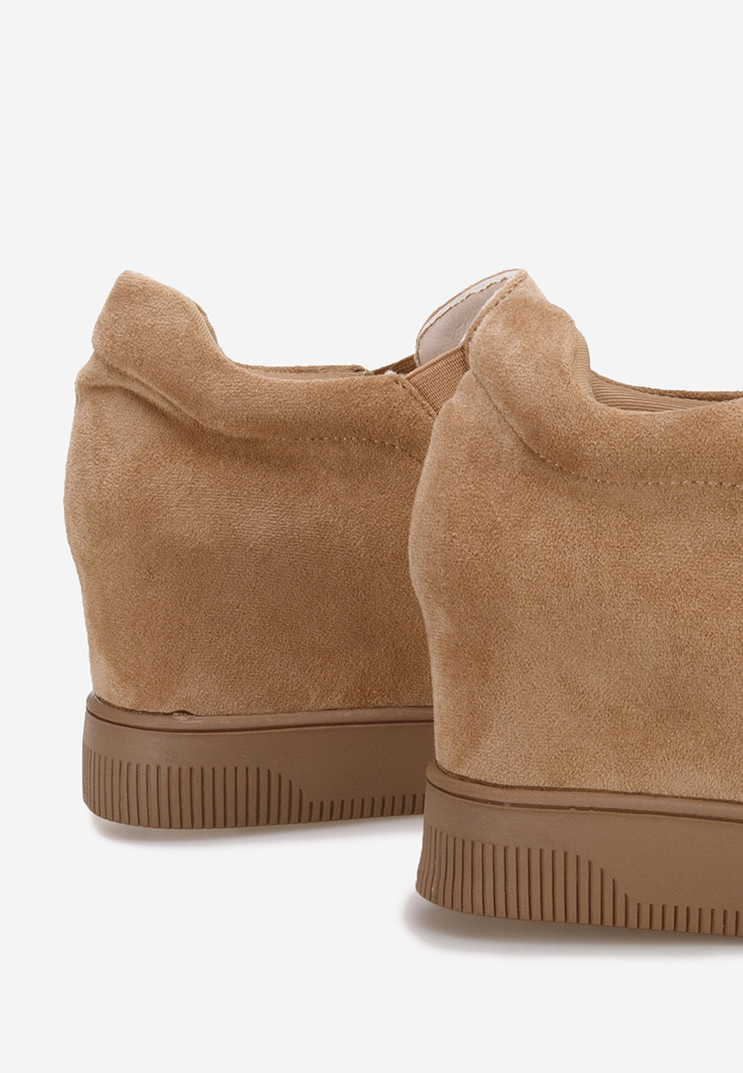 Béžové dámske tenisky na platforme Inga