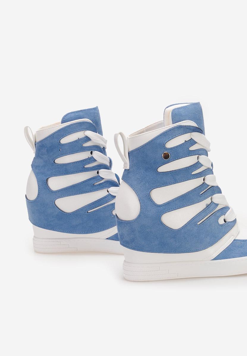 Modré dámske tenisky na platforme Kaia