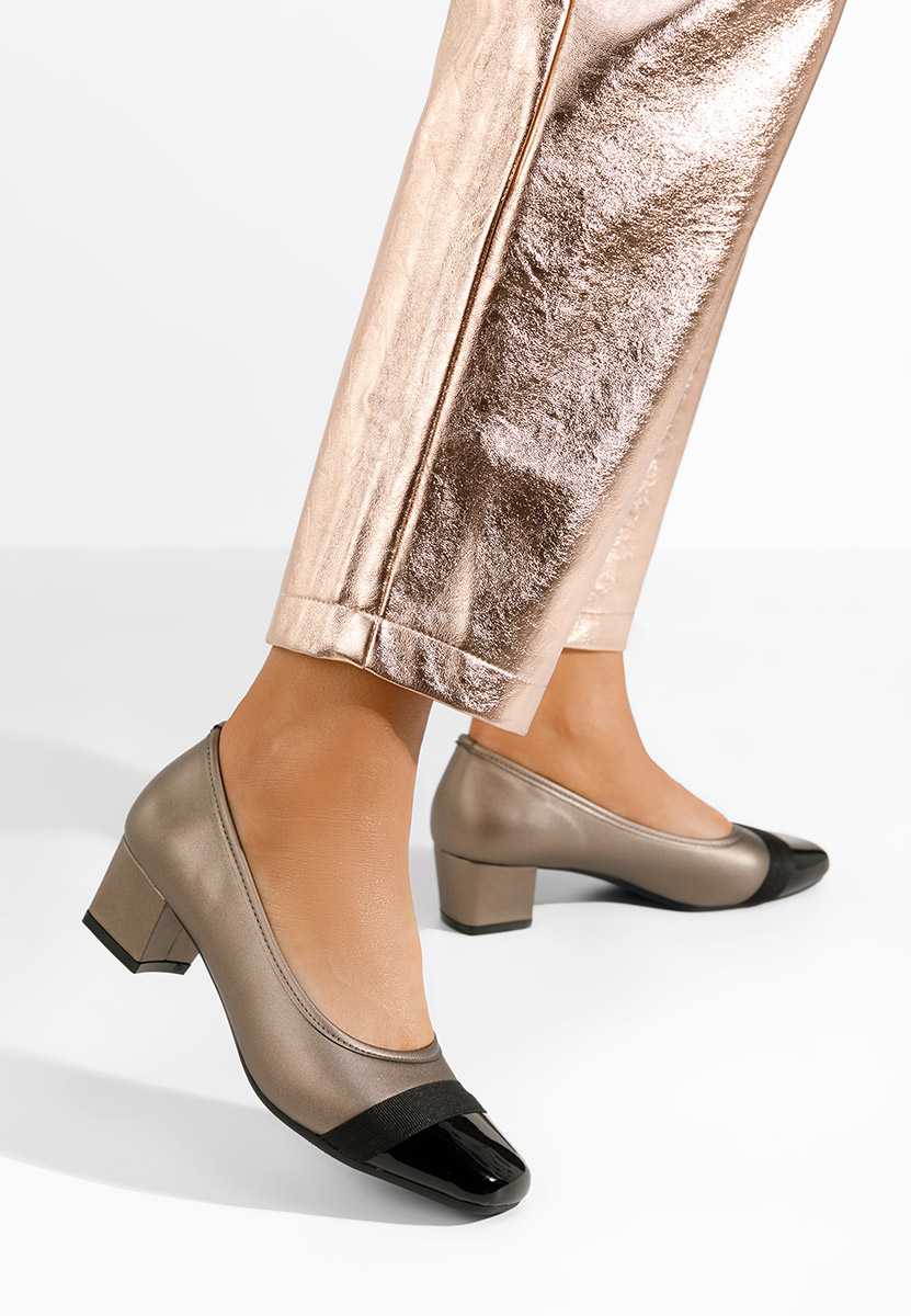 Cínové lodičky na nízkom opätku Selea Cínové lodičky na nízkom opätku Selea