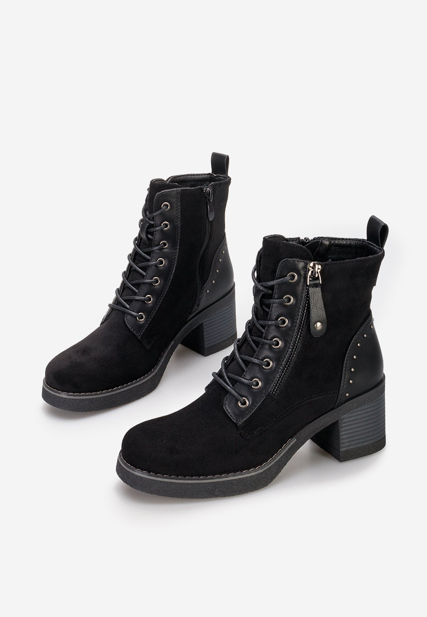 Čierne členkové čižmy Jovanna